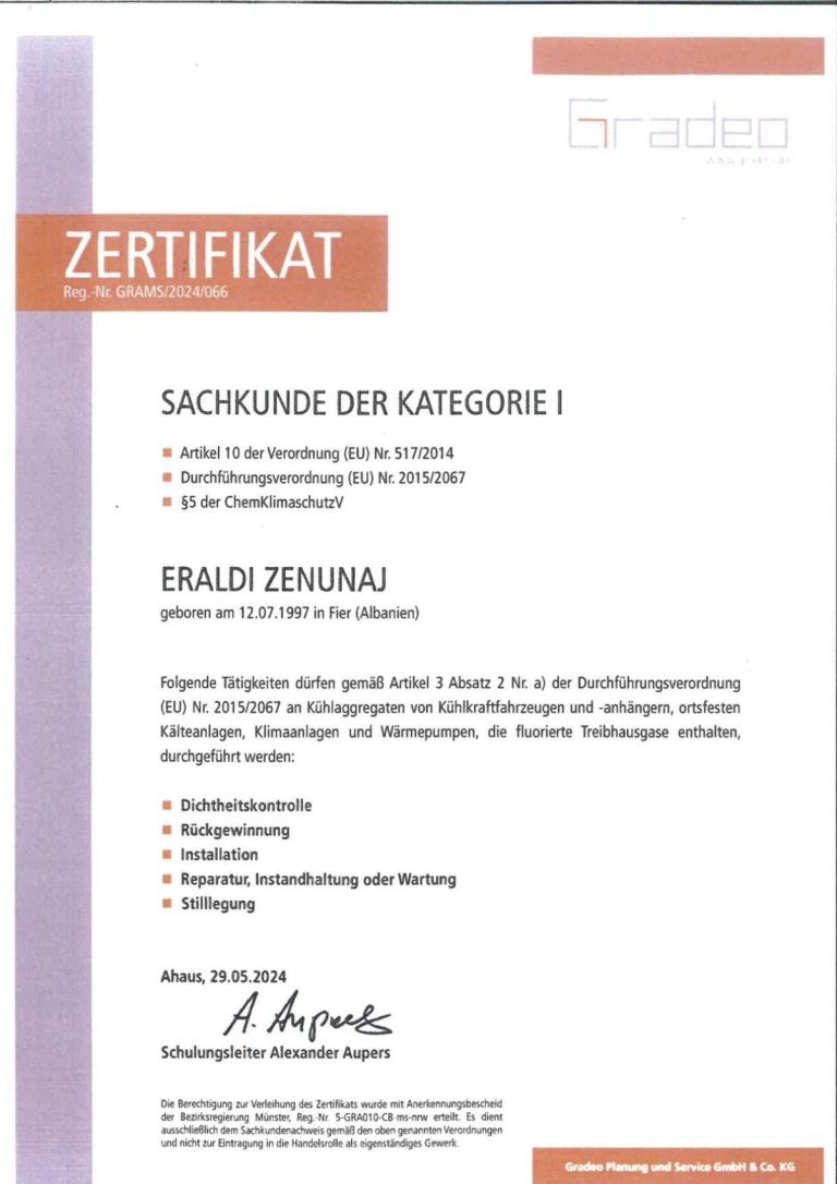 EZ Sachkunde Kat. I